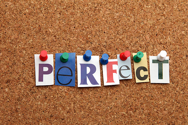 istock Perfect pinned on noticeboard 182349437