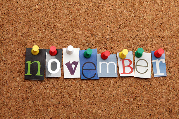 istock November pinned on noticeboard 182351798
