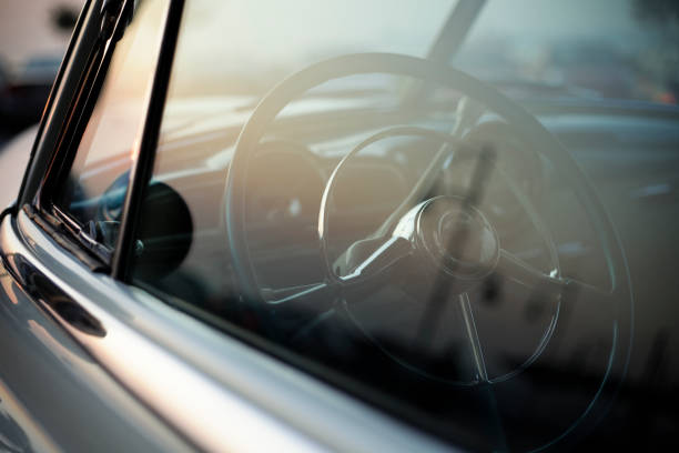 istock Old American Car and Reflections 182351799
