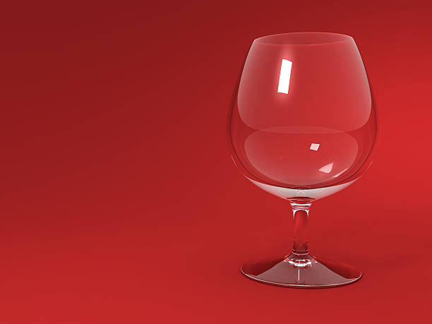 Cognac glass. stock photo