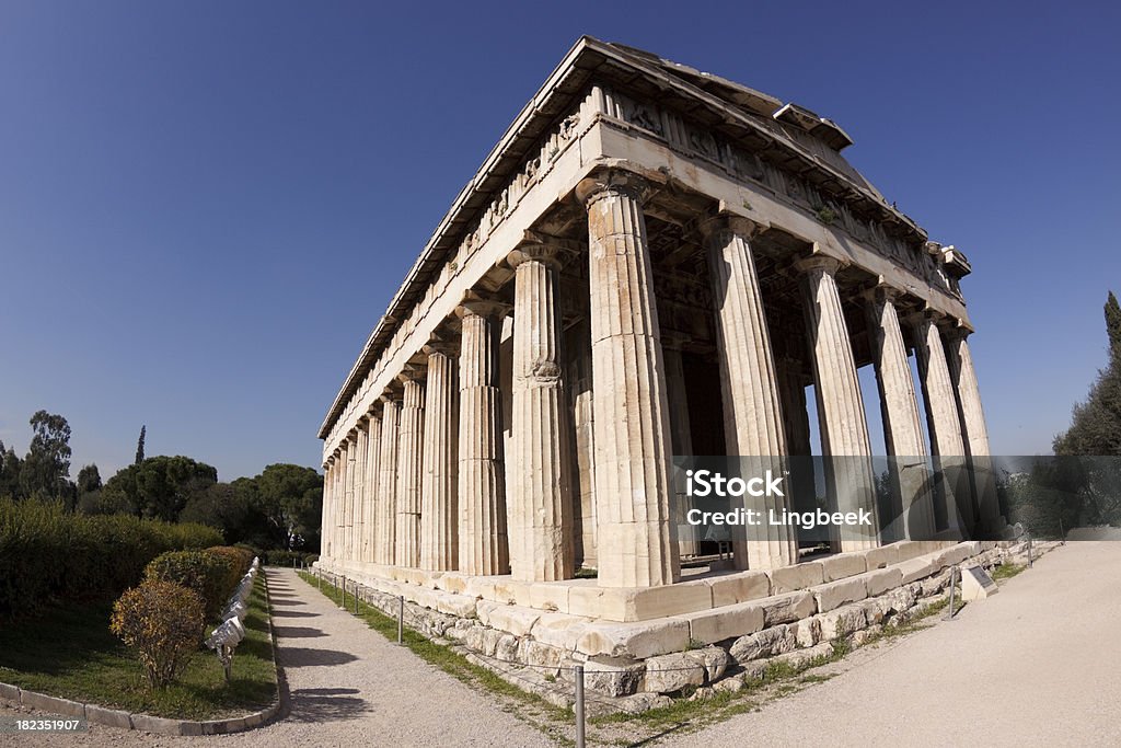Teseion Tempio nell'Antica Agorà di Atene - Foto stock royalty-free di Agorà - Atene