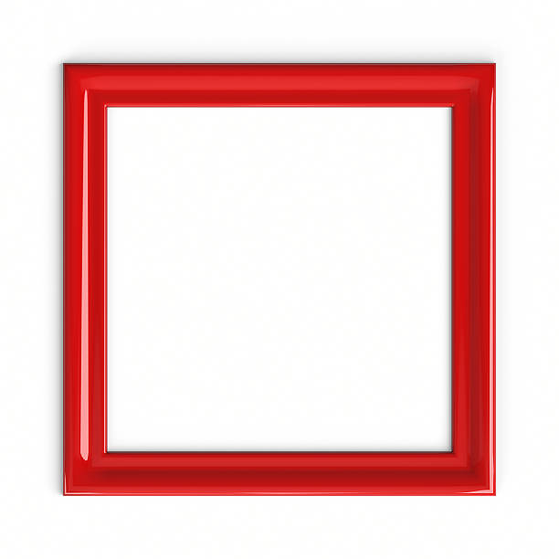montatura in plastica rossa immagine - picture frame paintings frame photography foto e immagini stock