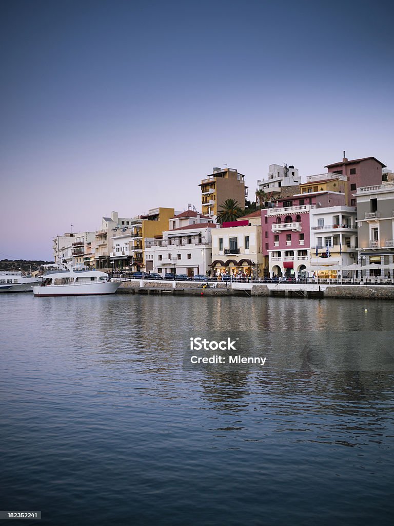 Agios Nikolaos, Crete, Grécia, de frente para o mar - Foto de stock de Aghios Nikolaos royalty-free