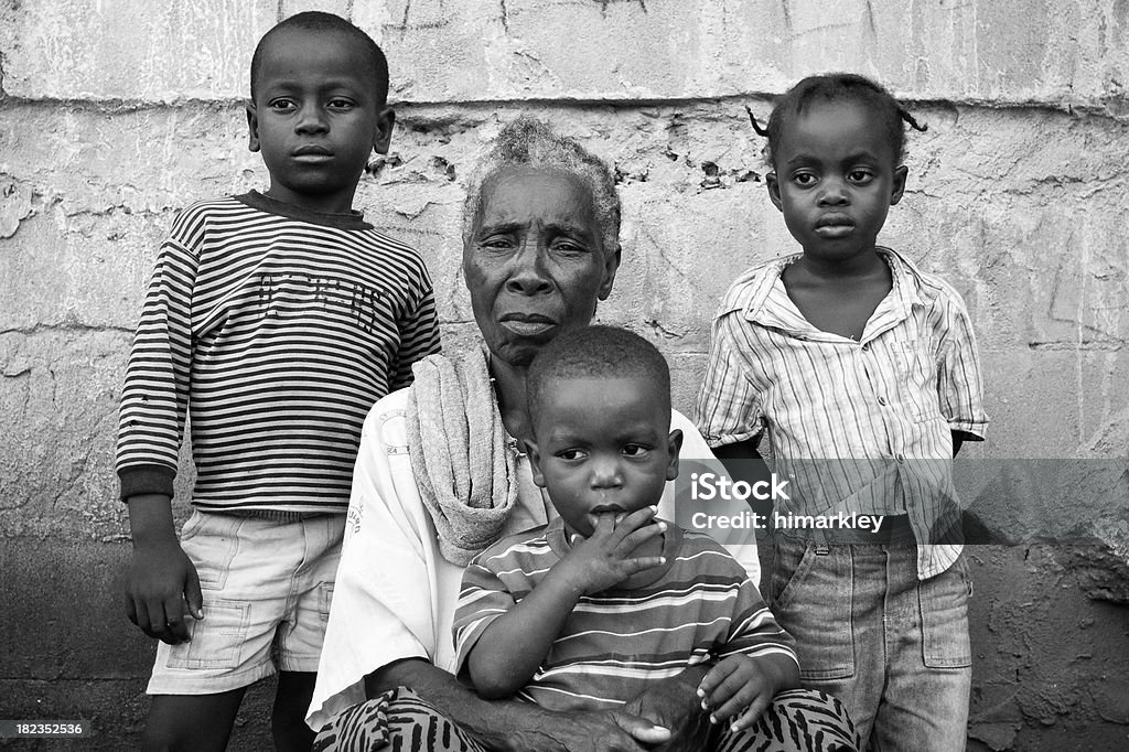 Großmutter mit Enkel - Lizenzfrei Afrika Stock-Foto