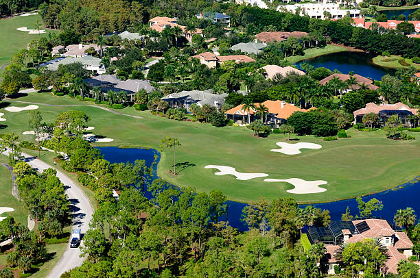 Golf Course Community stock photo