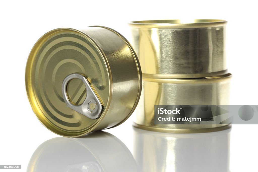 Três atum latas - Royalty-free Atum - Peixe Foto de stock