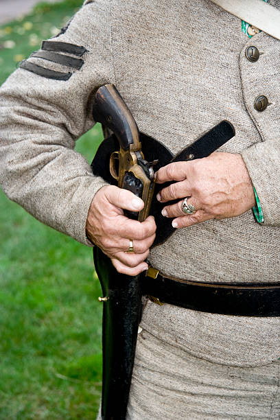 istock Holstering a Civil War Pistol 182353519