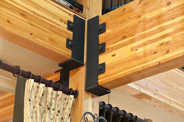 istock Close up of roof beams 182353677