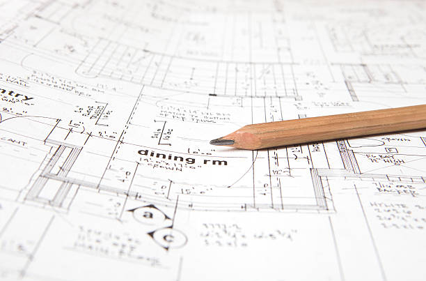 istock House Plans with Carpenter’s Pencil 182353678