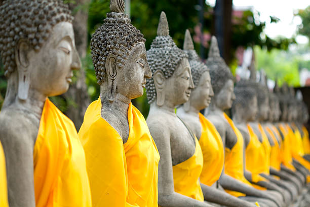 istock Sitting buddha Image ayutthaya, Thailand 182354474