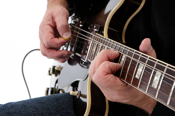istock Guitar strumming electric style 182354475