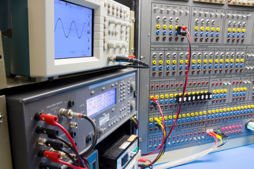 Inside Electronic Testing Lab Testing In An Electronics Lab Stock Photo - Download Image Now - Audio ...