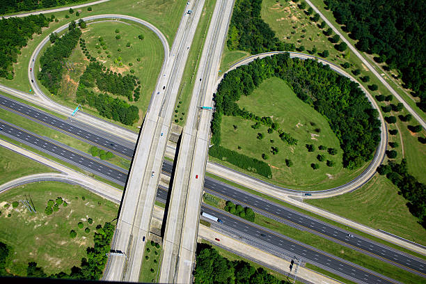istock aerial view of highway 182354787