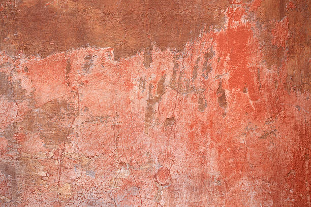 istock Red grey Roman grunge wall texture 182354799