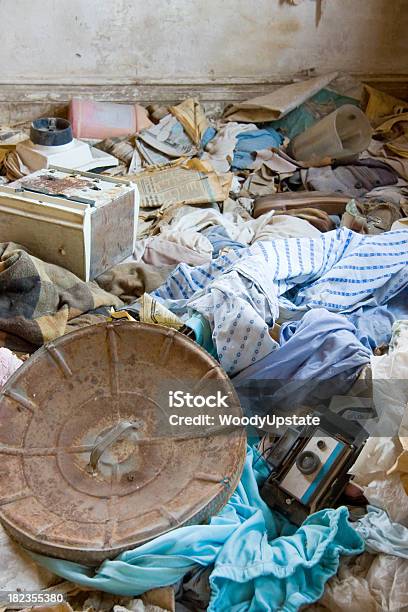 Grunge House Interior Stock Photo - Download Image Now - Abandoned, Appliance, Bedroom