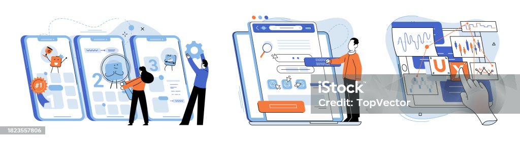 Testing App Background Application Testing Metaphor Vector App Test Challenge Course For ...