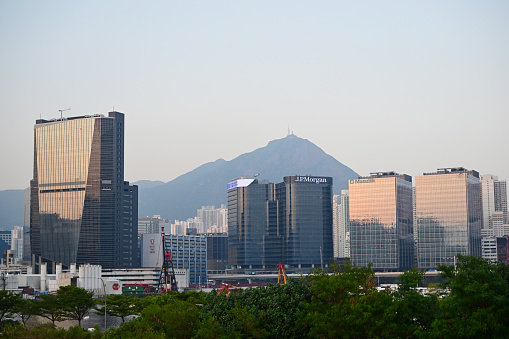 Big financial company JP Morgan in kowloon Hong Kong