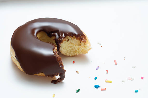 Chocolate Donut With a Bite Taken Out of It