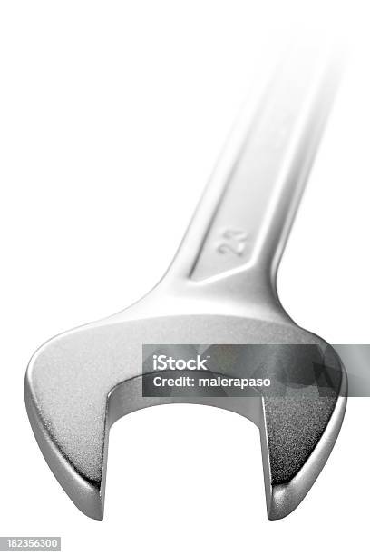 Wrench Stock Photo - Download Image Now - Chrome, Clipping Path, Construction Industry