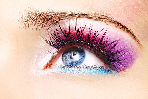 istock close up of eye with bright make-up 182356342