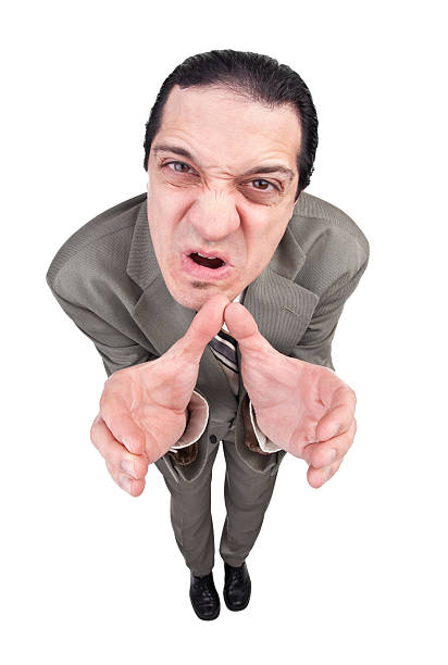 istock Businessman About To Strangle Someone 182356560