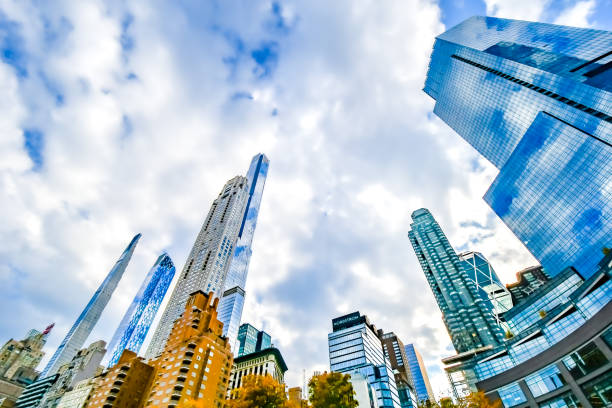 istock Exploring New York City - Looking up from Columbus Circle 1823566754