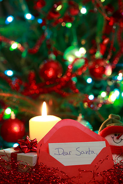 istock Snowman, christmas resent, tree, candle and baubles. 182357384