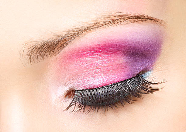 istock close up of eye with  pink make-up 182357676