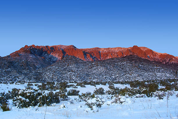istock sunset landscape desert mountain winter snow 182357852