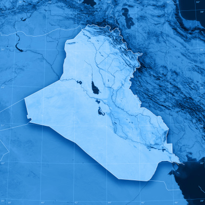 Iraq Topographic Mapa photo