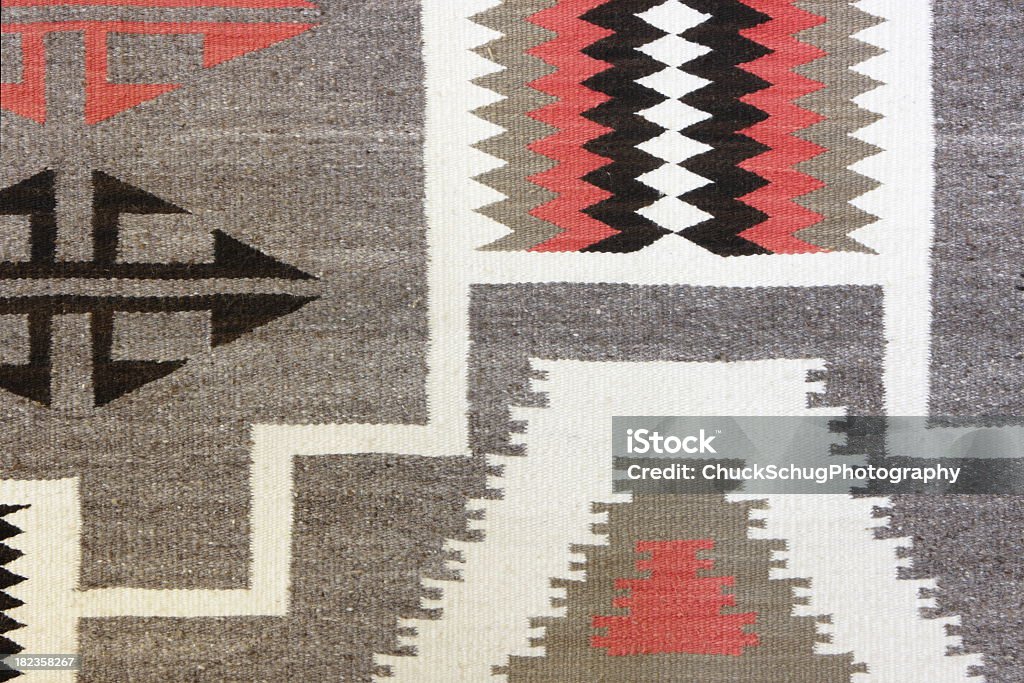 ナバホブランケットのラグ布 - 北米�先住民族の文化のロイヤリティフリーストックフォト