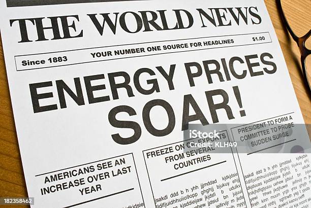 Nagłówki Energii - zdjęcia stockowe i więcej obrazów Biznes - Biznes, Ekonomia, Finanse
