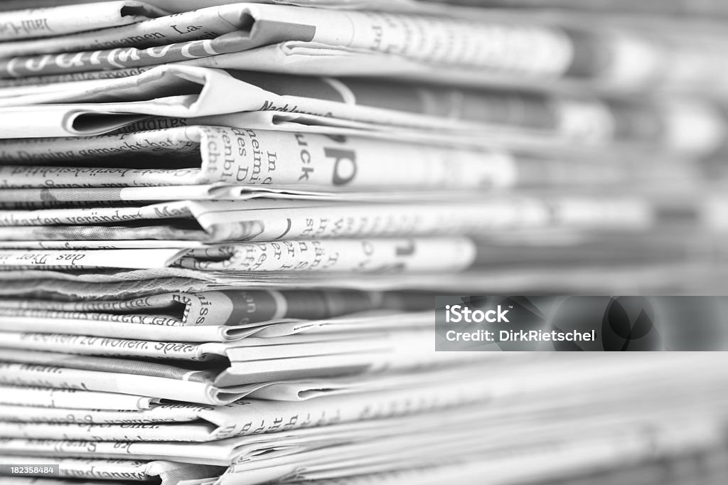 Papier Stapel. - Lizenzfrei Zeitung Stock-Foto
