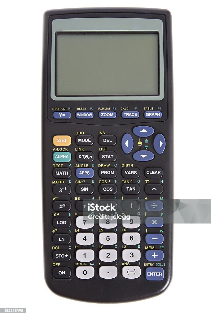 Calcolatrice Grafica - Fotografie stock e altre immagini di Calcolatrice -  Calcolatrice, Sfondo bianco, Scontornabile - iStock