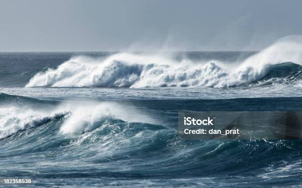 Rolling Waves Stock Photo - Download Image Now - Sea, Anger, Back Lit