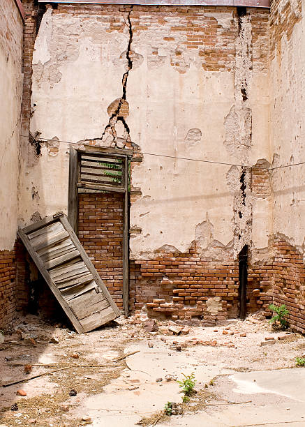 istock Interior of crumbling building 182358627