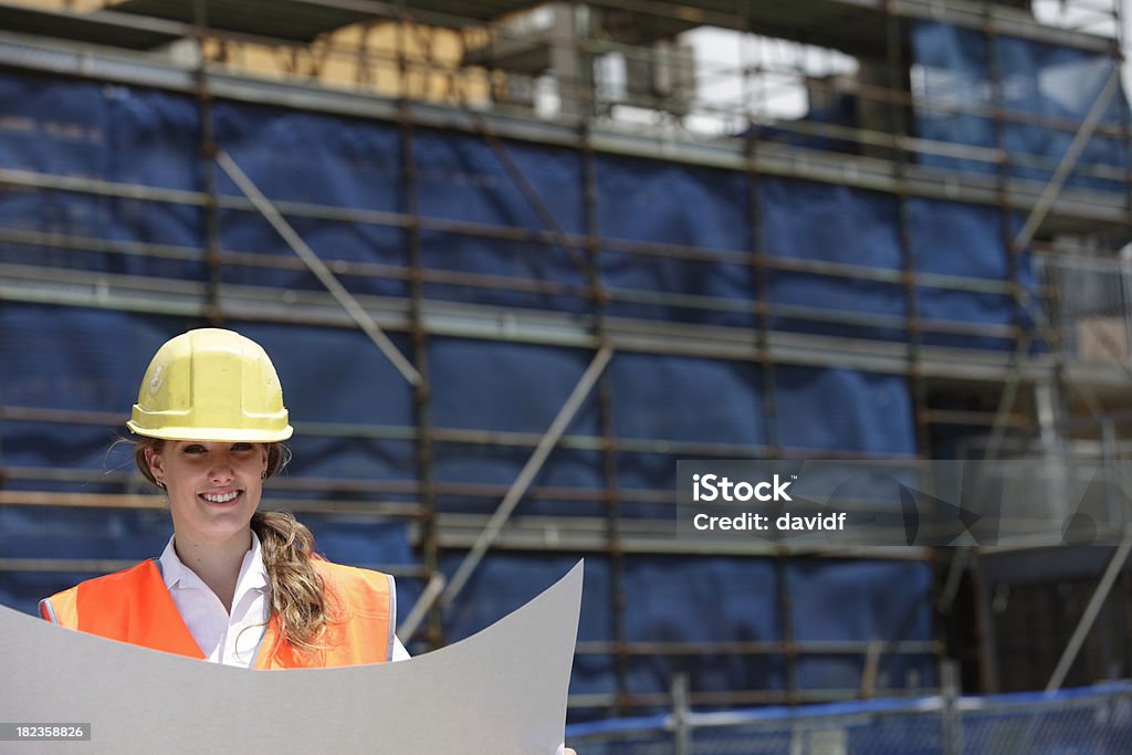 Femmina Engineer - Foto stock royalty-free di Adulto