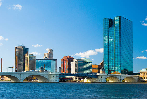 istock Toledo, OH skyline and bridge 182358891