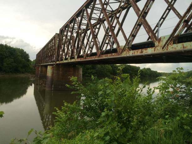 istock Manhattan Rail Bridge, an Old Train Bridge in Manhattan, Kansas 1823594602