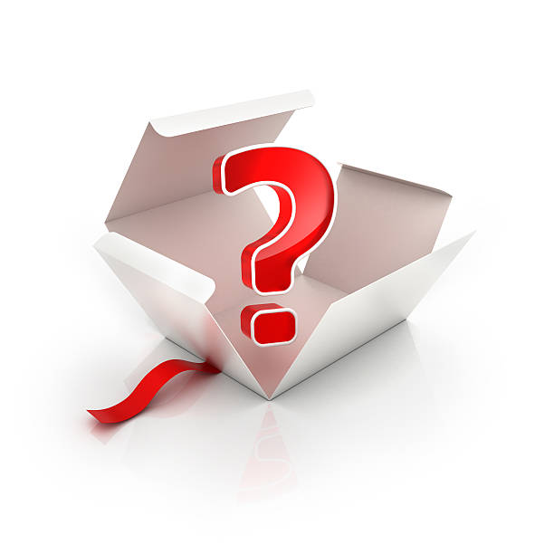 Questioning Patch Boxes 150+ Cardboard Box With Question Mark Stock Photos, Pictures & Royalty ...