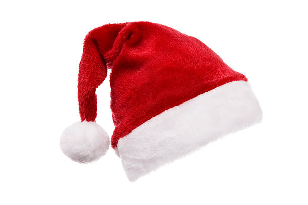 Santa Hat (on white) stock photo