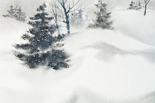 A winter background ready for your greeting or advertisement.
