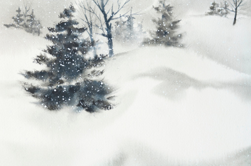 A winter background ready for your greeting or advertisement.