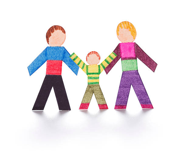 istock Paper family on white 182360099