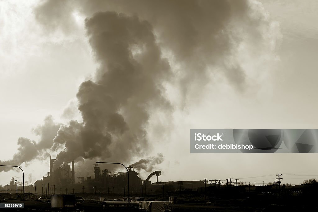 Poluição atmosférica - Foto de stock de Chaminé royalty-free