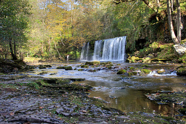 Welsh waterfall on edge of the Brecon Beacons