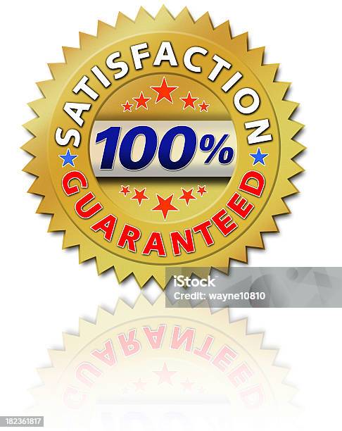 Satisfaction 100 Guaranteed Stock Photo - Download Image Now - 100 Percent, Number, Advertisement