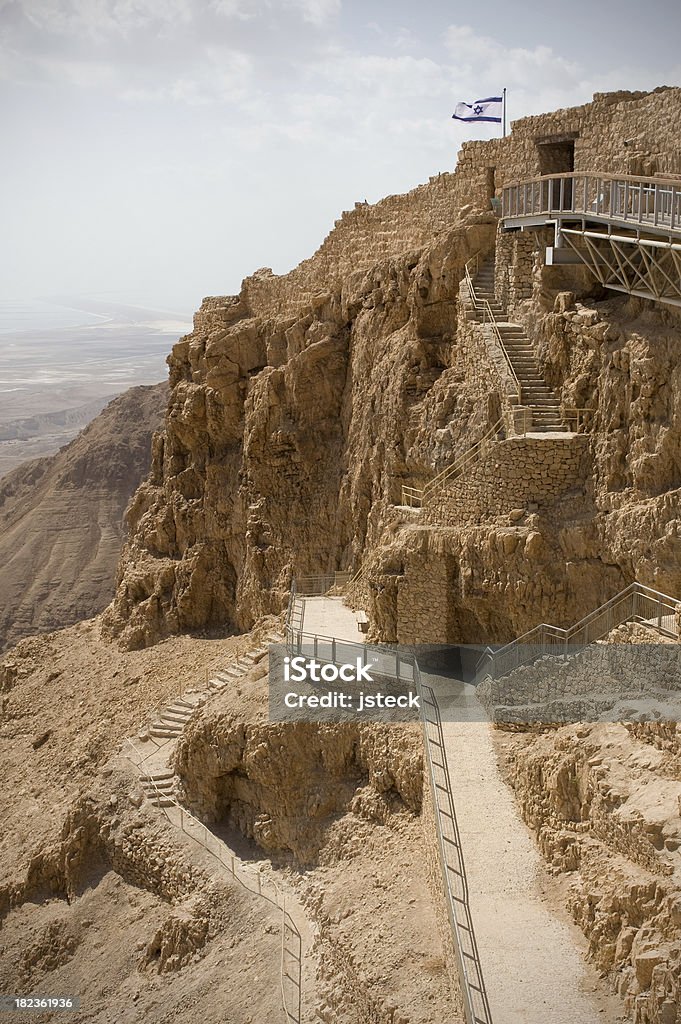 Caminho para o topo de Masada - Foto de stock de Masada royalty-free