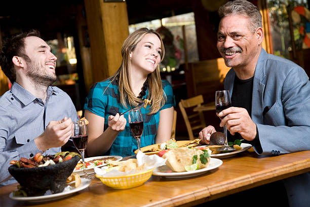 istock Friends Laughing at Dinner Having Mexican Food 182362648
