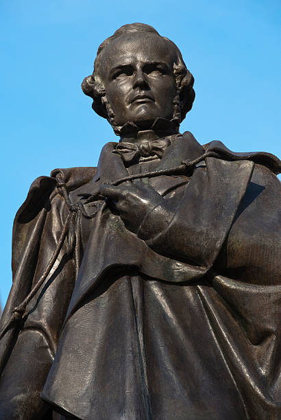 istock Horace Wells Statue, Hartford Dentist Credited with Discovering Inhalation Anesthesia 182362707